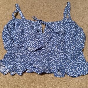 Wild Fable Blue Floral Camisole Top